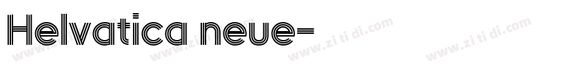 Helvatica neue字体转换 Helvatica neue字体转换